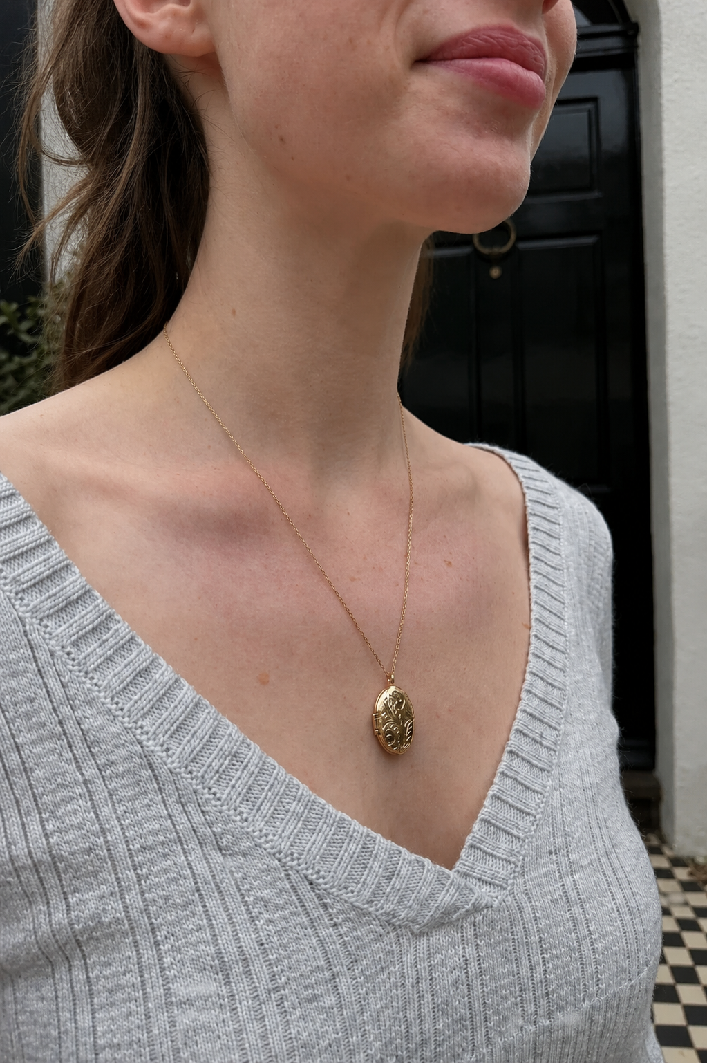 Gold Locket Necklace