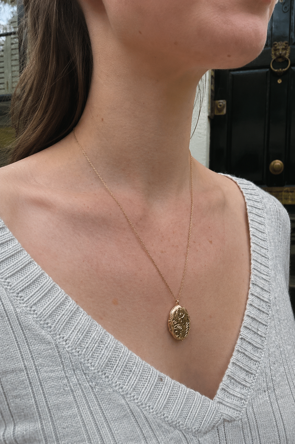 Gold Locket Necklace