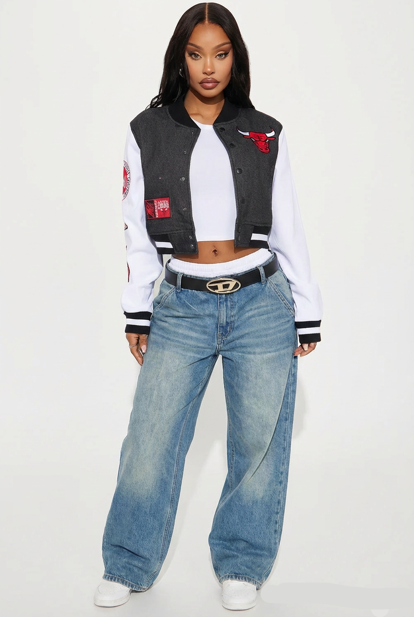 Layered Baggy Jeans