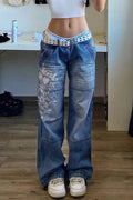 Y2K 'Harajuku Print' Jeans